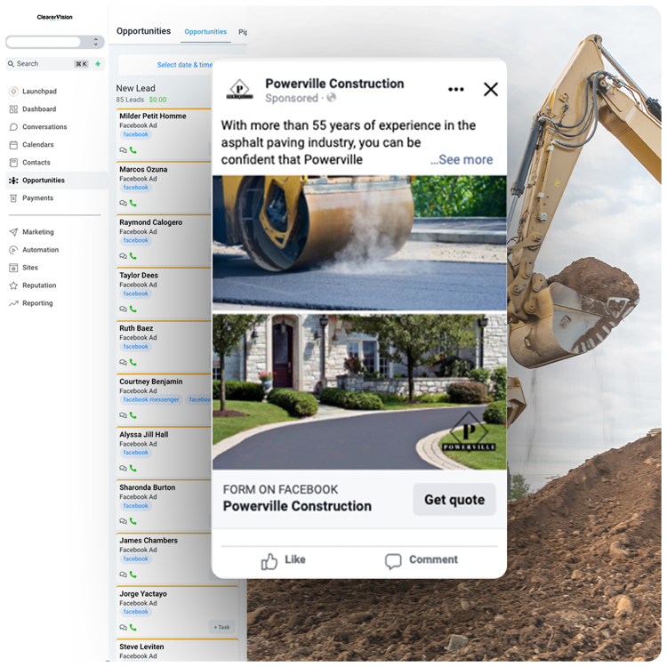 Lead Generation for Contractors - Clearer Vision Marketing