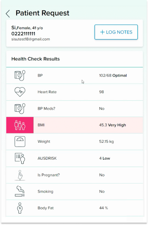 Share your data with a health professional