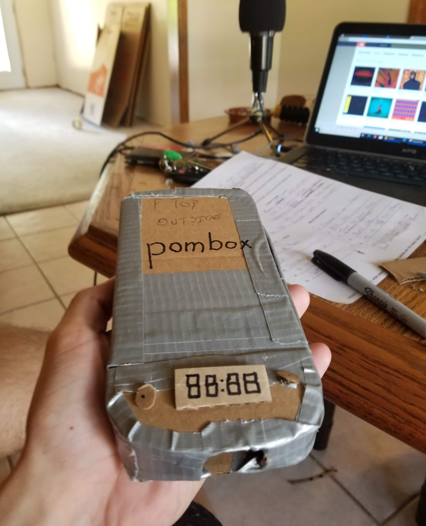 First pombox cardboard prototype