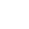 Good people click logo of a hand in a clicking gesture with a heart on the top of the hand